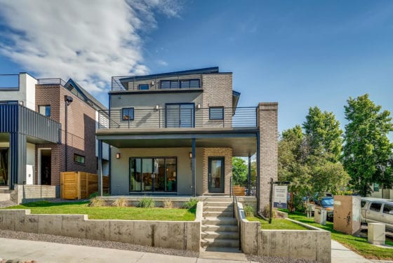 Completed Renovar townhome project — W 32nd Row Homes, Denver, CO 80211